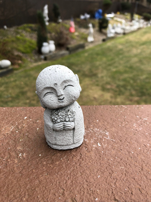 Sm. Jizo with Flowers