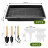 18 Pack Seed Starter Tray, 72 Cell Seed Starter Kit, Plant Growing Tray for Seedling Germination, Indoor Gardening, Soil and Hydroponics Growing