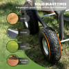 Giraffe Tools Heavy Duty Garden Hose Reel Cart with Wheels - Industrial Outdoor Hose Storage Reel, Pre-Installed Guide for 250-Feet of 5/8" Hose Capacity