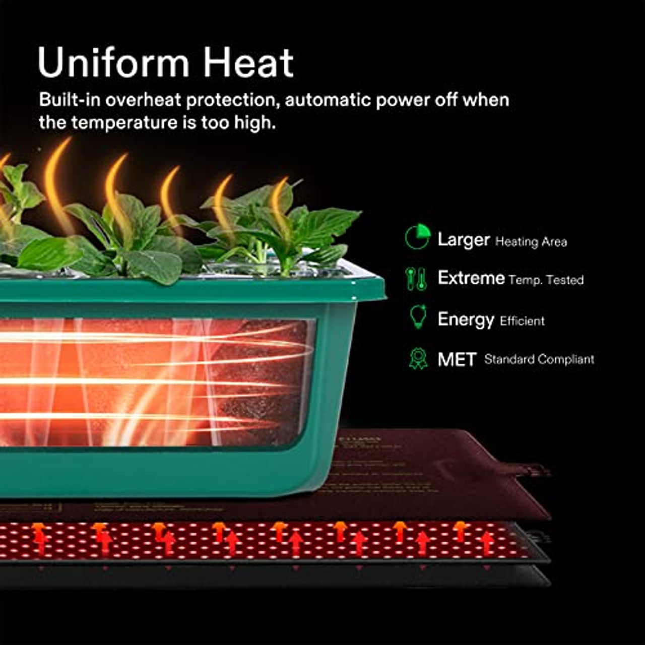 VIVOSUN Hydroponic Seedling Heat Mat for Indoor Gardening & Reviews