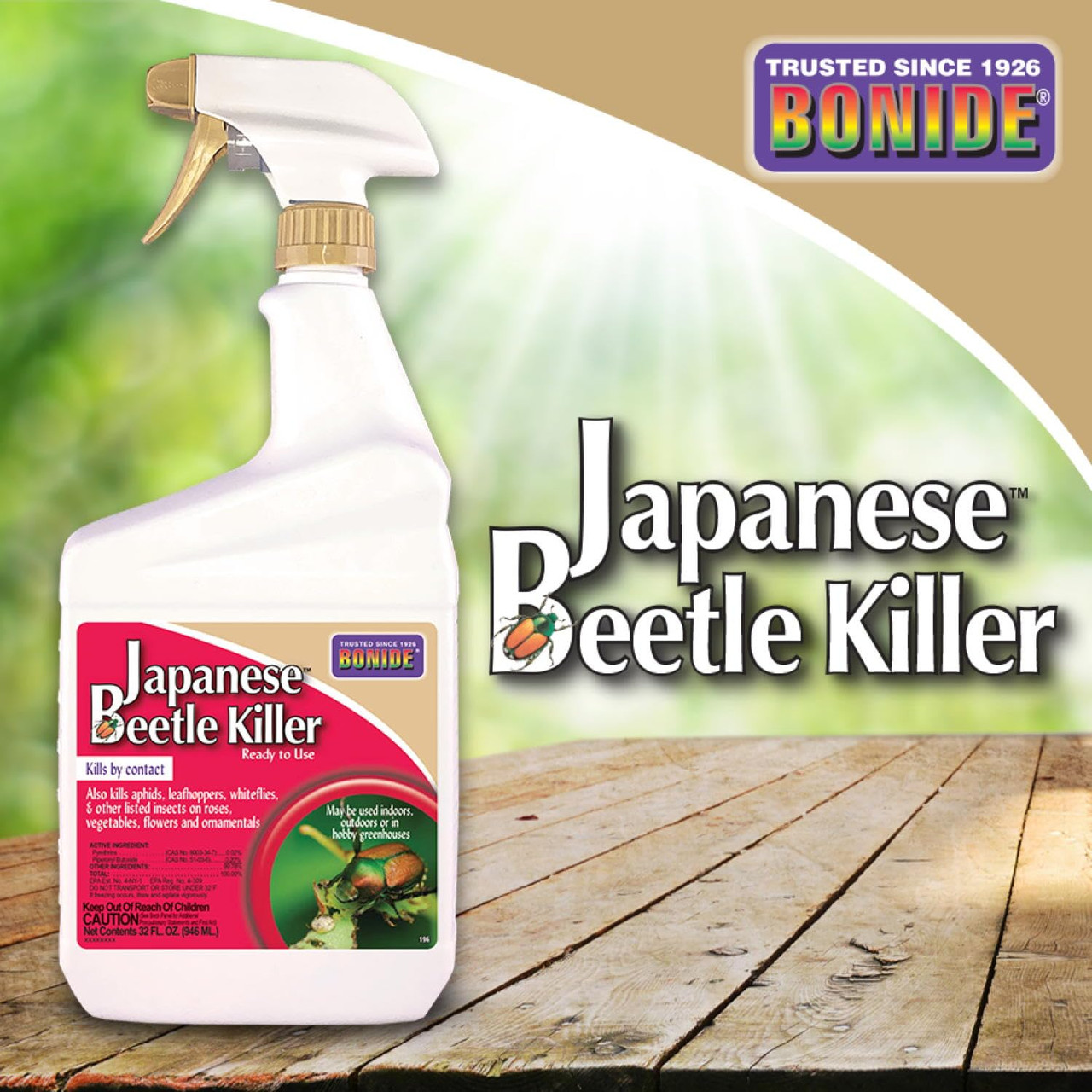 Bonide Japanese Beetle Killer Ready-to-Use Spray, 32 oz Indoor