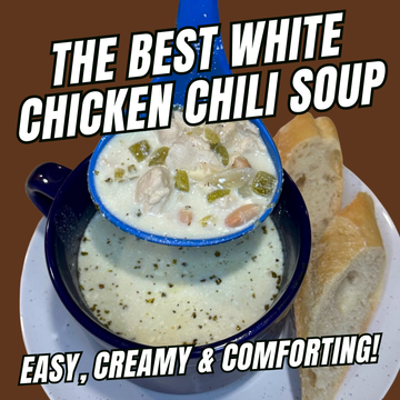 The BEST White Chicken Chili Soup (Easy, Creamy & Comforting!)