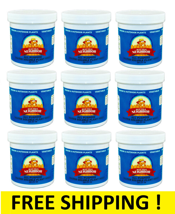 Beat Your Neighbor Fertilizer & Plant Food 9 Jars
