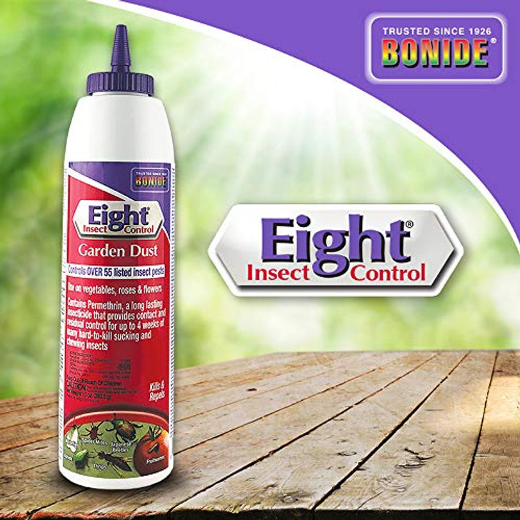 Bonide 037321007845 784 Eight Insect Garden Dust Pest Control, 10-Ounce, 10 oz-1675434948