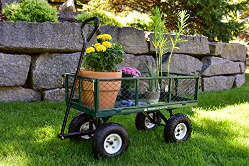 Gorilla Carts GOR400-COM Steel Garden Cart with Removable Sides
