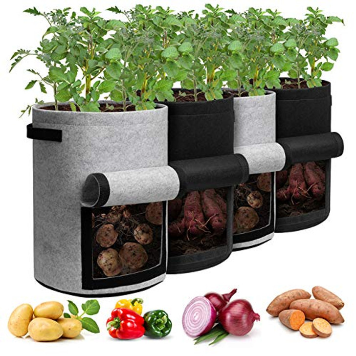 Naviisha Greens. 5 HDPE Grow Bags ( 9 x 12 inches)