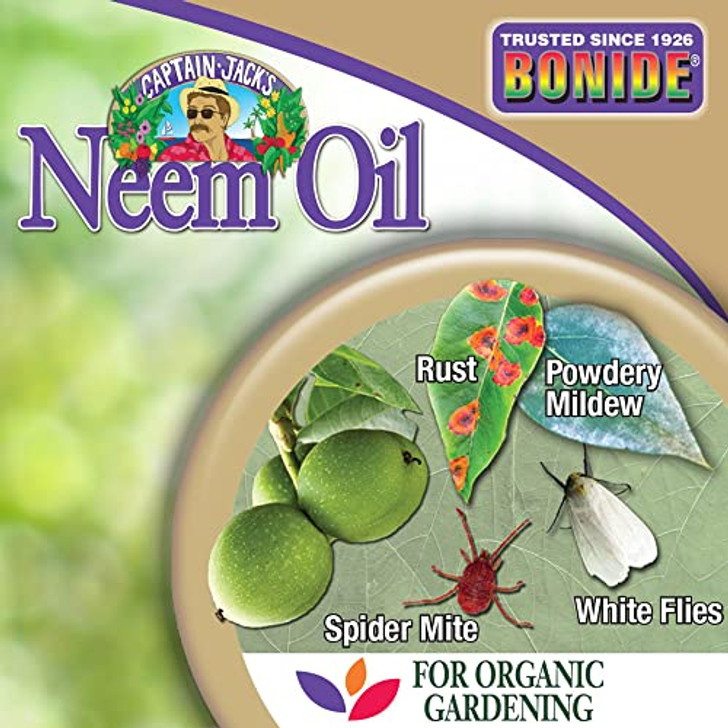 Bonide Captain Jack's Neem Oil, 128 oz Ready-to-Use, Multi-Purpose Fungicide, Insecticide and Miticide for Organic Gardening