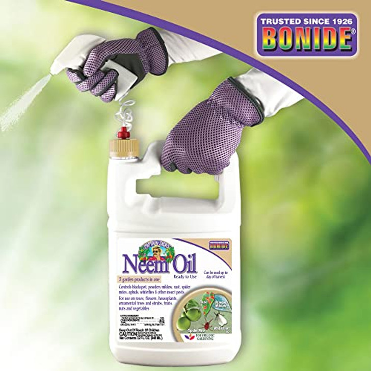 Bonide Captain Jack's Neem Oil, 128 oz Ready-to-Use, Multi-Purpose Fungicide, Insecticide and Miticide for Organic Gardening