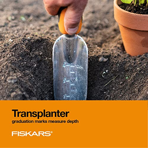 Fiskars 384490-1002 Garden Scratch Tool Set with Shovel, Hand Rake