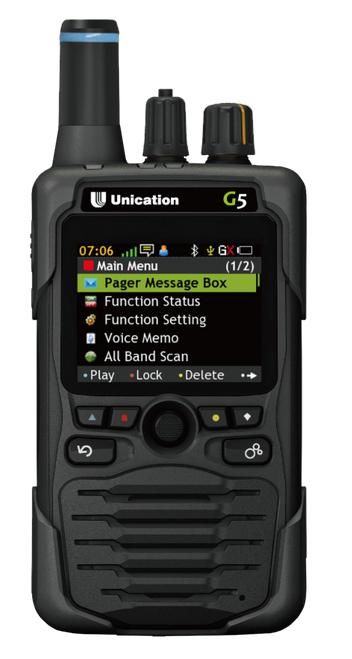 Unication G5 Dual Band Analog & P25 Digital First Responder Pager