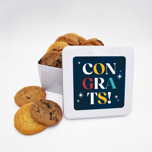 Congrats Sparkle Cookie Tin