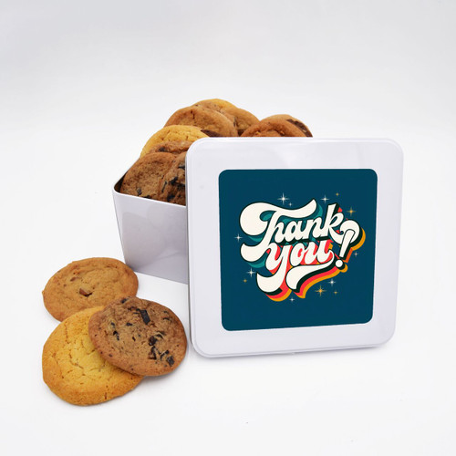 Retro Thank You Cookie Tin