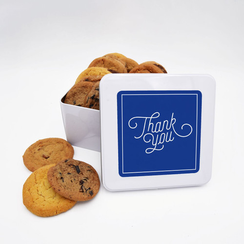 Hand Written Thank You Cookie Tin