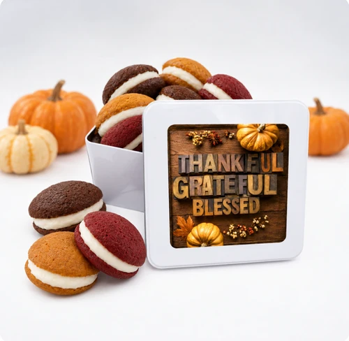 Thankful, Grateful, Blessed Tin - Whoopie Sale