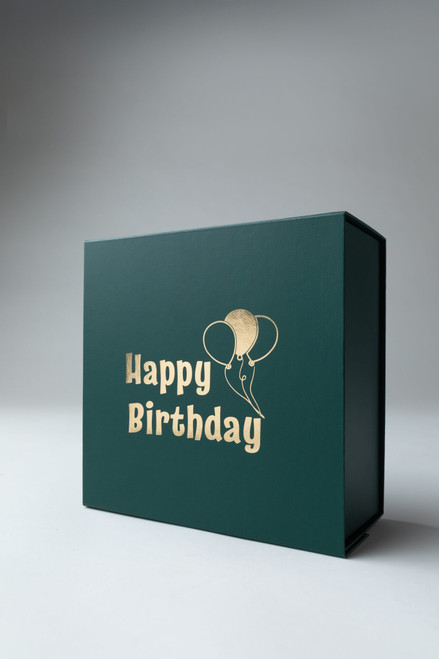 Embossed Cookie Box w/ Happy Birthday