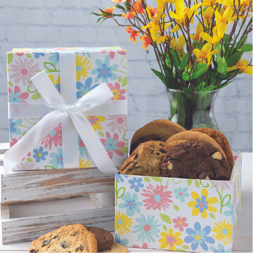 Pastel Flower Cookie Box