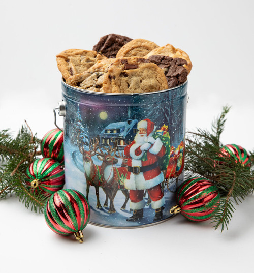 Santa Reindeer Cookie Pail