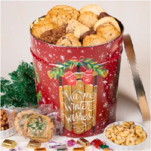 Warm Winter Wishes Cookie Bucket