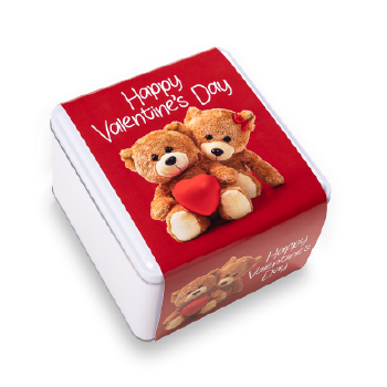 Valentine Bears Cookie Tin