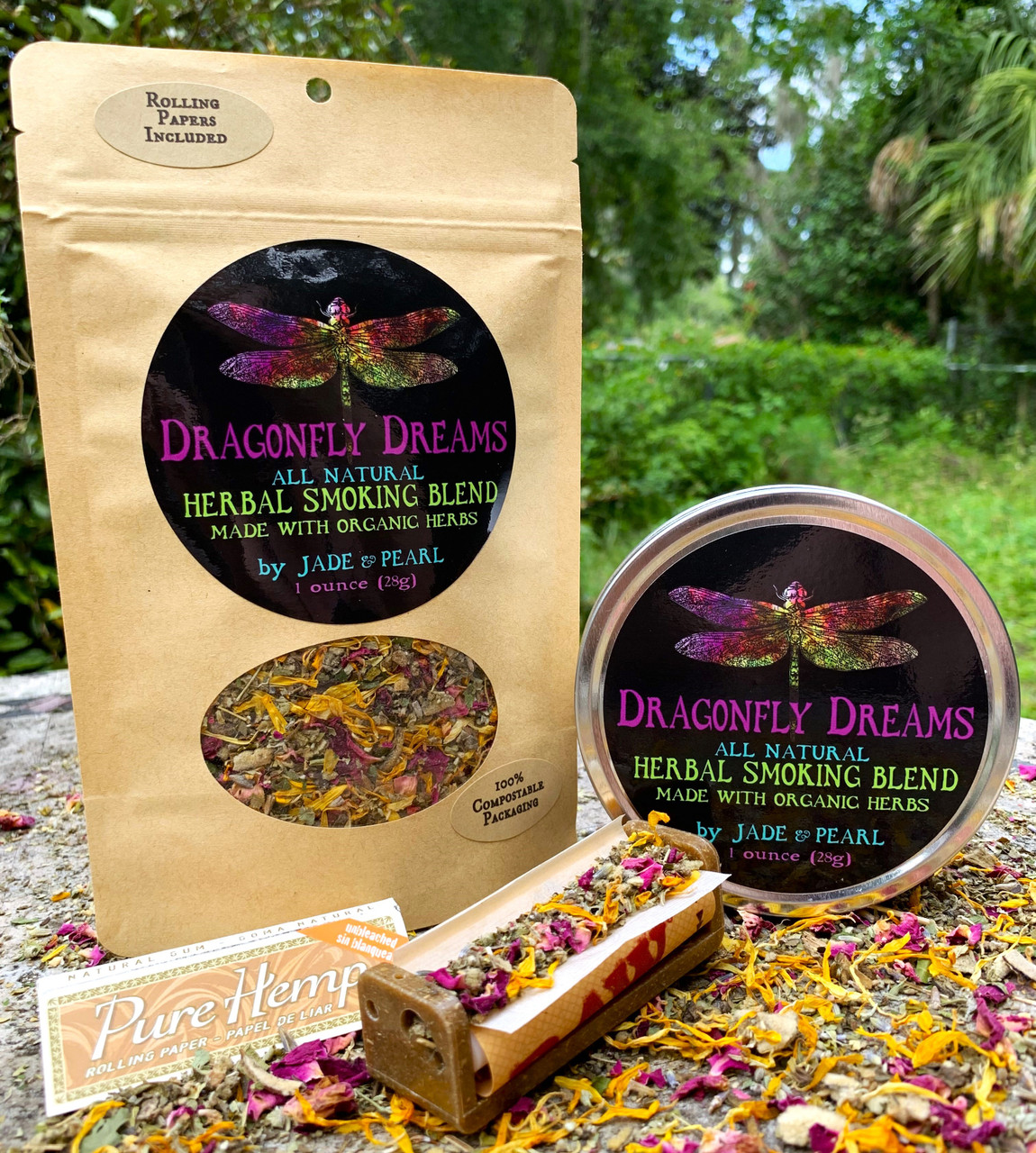 Dragonfly Dreams Herbal Smoking Blend - Jade and Pearl