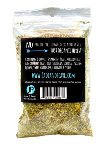 holland and barrett herbal tobacco Sacred Eagle Herbal Smoking Blend- 1 oz. resealable bag