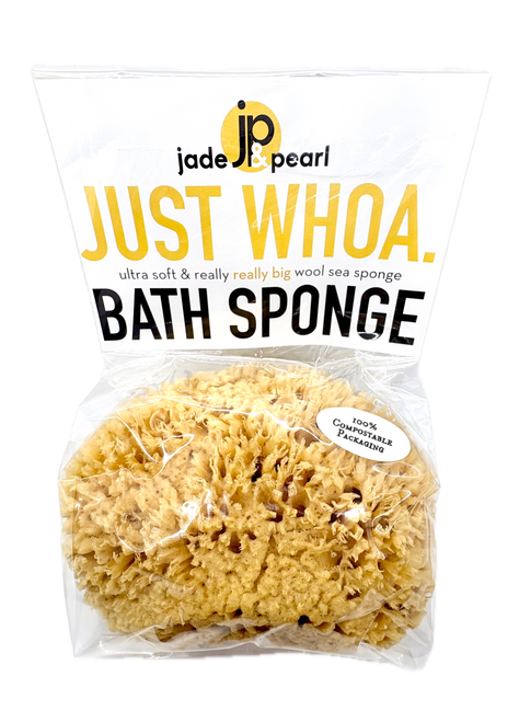 WHOA. Jumbo Ultra-Soft "Sea Wool" Bath Sponge