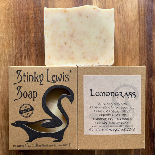 Stinky Lewis' Handmade Bar Soap - Lemongrass