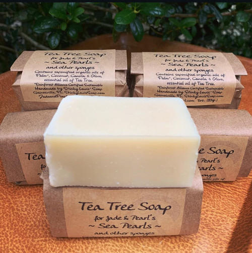 All-Natural Tea Tree Bar Soap for Sea Sponges All-Natural Tea Tree Bar Soap for Sea Sponges