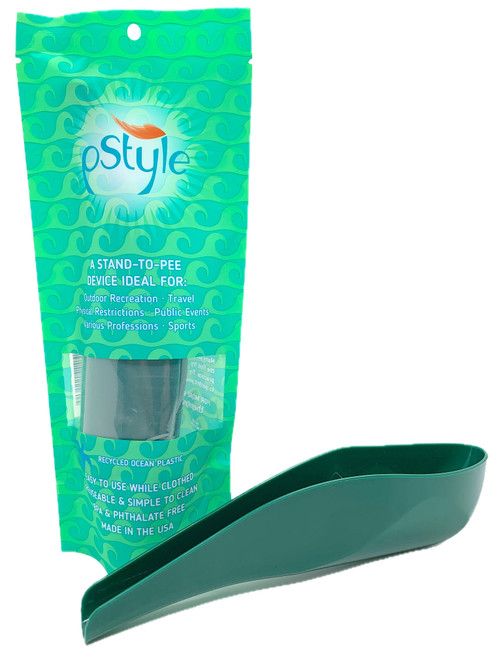 pStyle- stand-to -pee device made of 100% recycled ocean plastic  pStyle- stand-to -pee device made of 100% recycled ocean plastic