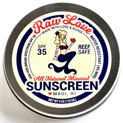 Raw Love Sunscreen– 4 oz. tin