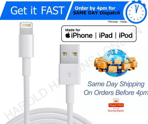Genuine iPhone Charger Fast For Apple Long Cable USB Lead 12 11 5 6 7 8 X XS XR