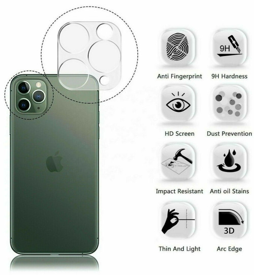 9H Camera Lens For iPhone 12, 11 Pro MAX Case Protector Tempered Glass Cover