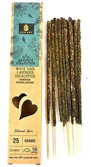 25gm White Sage,Lavender,Eucalyptus incense stick sonavi H558-ISSWSE 25gm White Sage,Lavender,Eucalyptus incense stick sonavi H558-ISSWSE