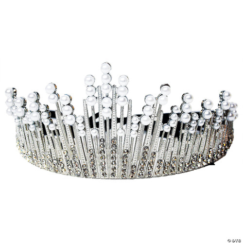 PEARL TIARA WITH RIBBON N274-MR01GLH195034 PEARL TIARA WITH RIBBON N274-MR01GLH195034