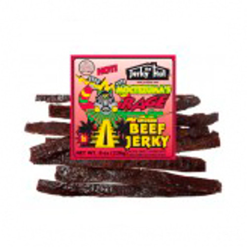 Montezuma is Jerky Hut Prime Cut, Thick beef jerky with a smoky flavor spiced with an accent of habanero peppers!