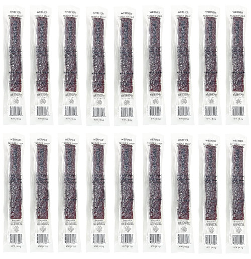 Individually wrapped teriyaki jerky strips