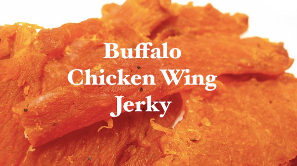 Buffalo Chicken Wing jerky is made with only the finest Breast Meat available. Thick cut with an Amazing Buffalo Wing flavor. You will think you just ordered a plate of wings at your favorite Spot. This is a Very Unique a Special Flavor you won't find this one at very many places.