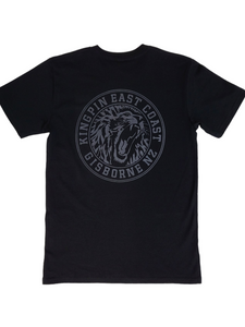 KINGPIN IRON LION TEE BLACK / CHARCOAL KINGPIN IRON LION TEE BLACK / CHARCOAL