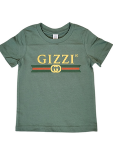 KINGPIN KIDS GIZZI TEE SAGE / GUCCI KINGPIN KIDS GIZZI TEE SAGE / GUCCI
