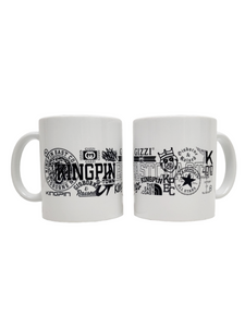 KINGPIN COFFEE MUG THE WRAP WHITE / BLACK