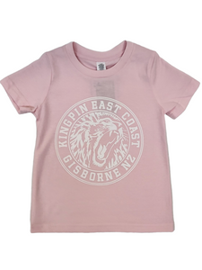 KINGPIN KIDS IRON LION TEE PINK / WHITE KINGPIN KIDS IRON LION TEE PINK / WHITE