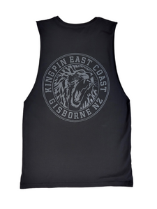 KINGPIN IRON LION SINGLET BLACK / CHARCOAL KINGPIN IRON LION SINGLET BLACK / CHARCOAL