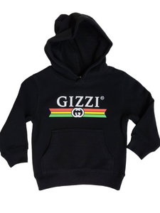 KINGPIN KIDS GIZZI HOOD BLACK / RASTA KINGPIN KIDS GIZZI HOOD BLACK / RASTA