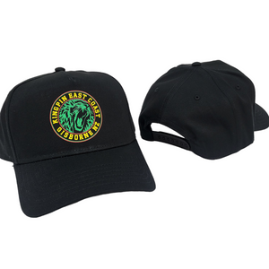 KINGPIN IRON LION FRAME CAP BLACK / RASTA KINGPIN IRON LION FRAME CAP BLACK / RASTA