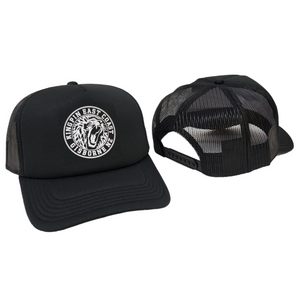 KINGPIN IRON LION FOAM TRUCKER CAP BLACK / WHITE KINGPIN IRON LION FOAM TRUCKER CAP BLACK / WHITE