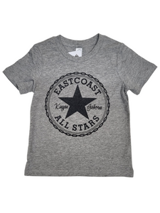 KINGPIN KIDS EASTCOAST ALL STARS TEE GREY / BLACK KINGPIN KIDS EASTCOAST ALL STARS TEE GREY / BLACK