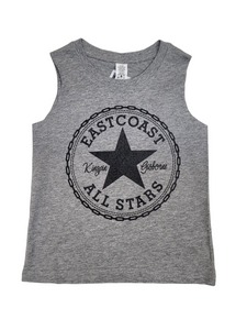 KINGPIN KIDS EASTCOAST ALL STARS SINGLET GREY / BLACK KINGPIN KIDS EASTCOAST ALL STARS SINGLET GREY / BLACK