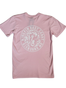 KINGPIN IRON LION TEE PINK / WHITE KINGPIN IRON LION TEE PINK / WHITE