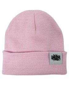 KINGPIN CUFF BEANIE PINK / WHITE