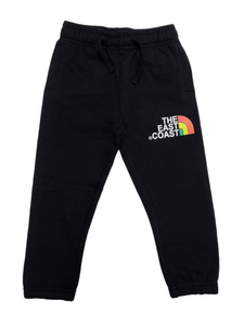 KINGPIN KIDS THE EAST COAST TRACKPANT BLACK / RASTA KINGPIN KIDS THE EAST COAST TRACKPANT BLACK / RASTA